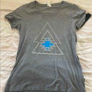 Gray Graphic Women's Top